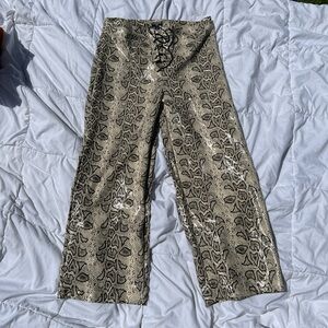 Snakeskin pants